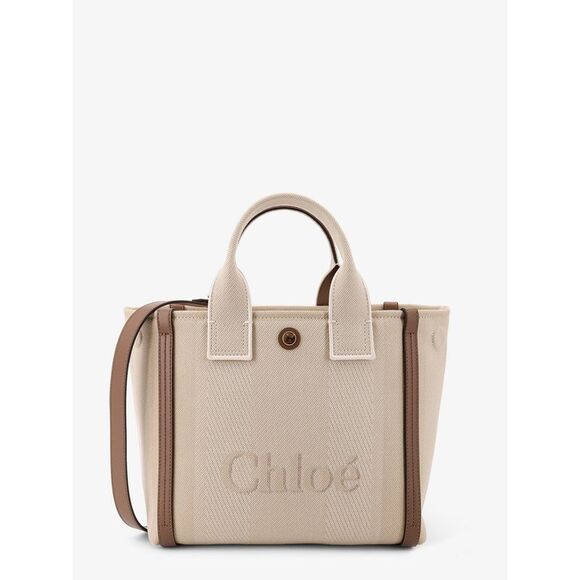 CHLOE Handbags - Chloe' Women Chloe Carry Canvas Crossbody Bag With Oversized Logo On The Front